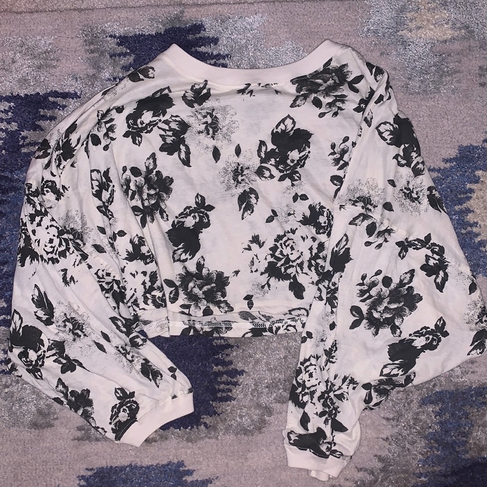 Cropped flowy floral Urban Outfitters top